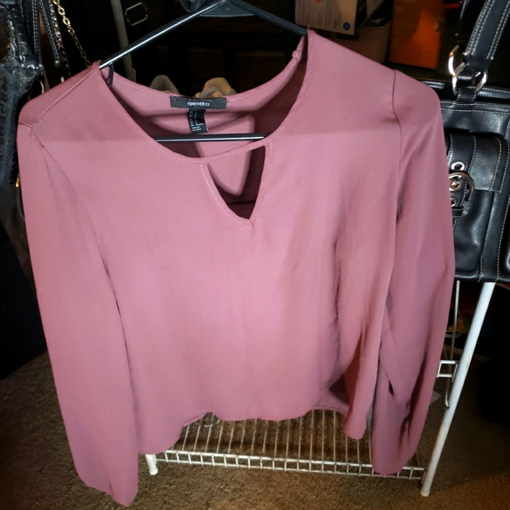 Forever 21 Women's Pink Blouse